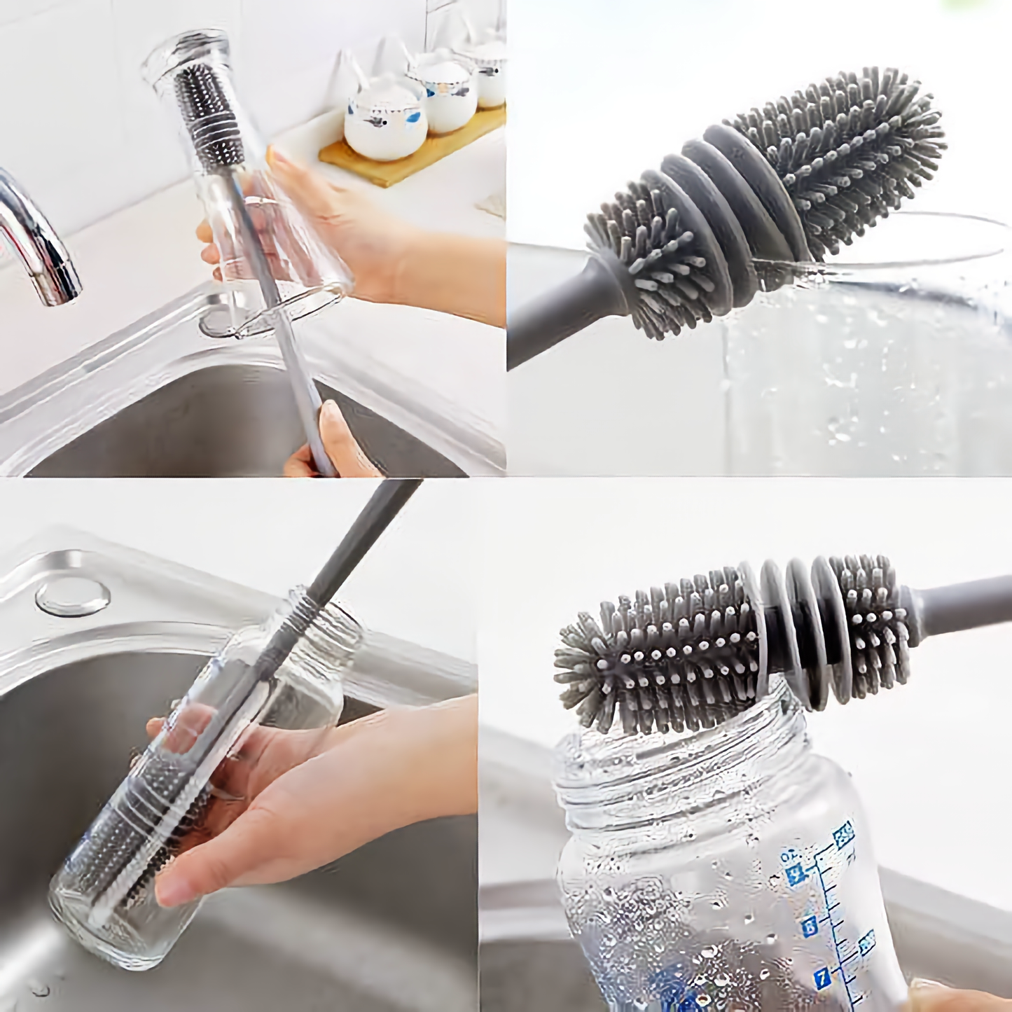 Long Handle Bottle Cleaning Silicon Brush